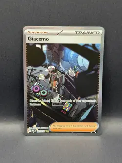 Giacomo 267/193 SIR Paldea Evolved SPECIAL ILLUSTRATION RARE HOLO Pokemon Sv02 - Image 3