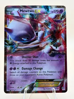Mewtwo EX 62/162 Holo EX Rare BREAKthrough Pokemon Near Mint - Image 1