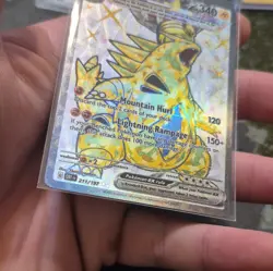 Pokemon TCG Tyranitar ex 211/197 SV03 Obsidian Flames Full Art Holo UR - Image 2