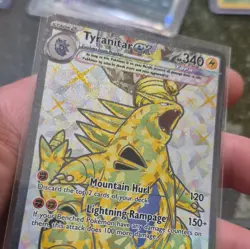 Pokemon TCG Tyranitar ex 211/197 SV03 Obsidian Flames Full Art Holo UR - Image 3