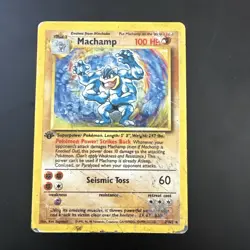 Pokemon TCG Machamp Base Set 8/102 Holo Unlimited Holo Rare - Image 1