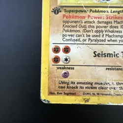 Pokemon TCG Machamp Base Set 8/102 Holo Unlimited Holo Rare - Image 2