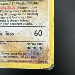 Pokemon TCG Machamp Base Set 8/102 Holo Unlimited Holo Rare - Image 3