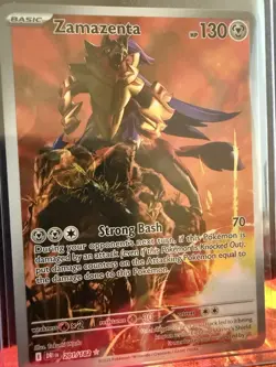 Zamazenta 201/182 Destined Rivals Illustration Rare Holo Pokemon TCG NM - Image 1