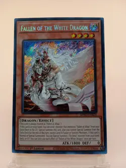Yugioh! 1x Fallen of the White Dragon BPRO-EN024 Secret Rare NM - Image 1