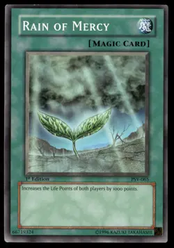 Rain of Mercy PSV-065 Pharaoh's Servant Yu-Gi-Oh 1st Edition LP - Image 1