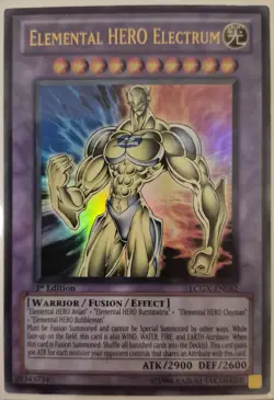 YuGiOh Elemental HERO Electrum Ultra Rare 1st Edition LCGX-EN052 - Image 1