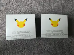 Pokemon TCG: 25th Anniversary Celebrations Elite Trainer Box 2021 ETB Lot Of 2 - Image 1