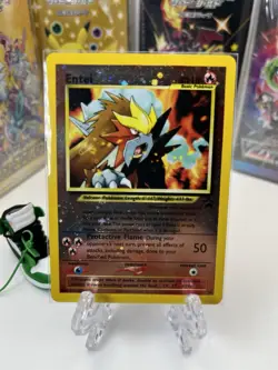 Pokemon TCG Entei #34 Black Star WOTC Movie Promo Reverse Holo NM - Image 1