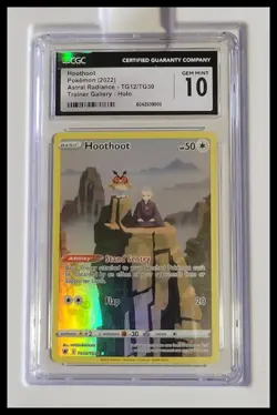 Hoothoot TG12/TG30, Pokemon CGC 10, Astral Radiance Holo - Image 1