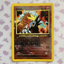 Pokemon TCG Entei # 34 Holo Movie Black Star Promo **SWIRL** - Image 1