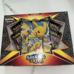 Pokemon TCG Shining Fates Pikachu V Collection Box Factory Sealed Brand New - Image 1