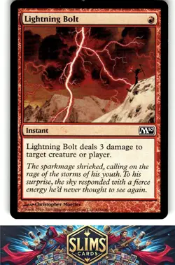 Magic the Gathering MTG Magic 2010 (M10) Lightning Bolt #146 Buy 2 Get 1 - Image 1