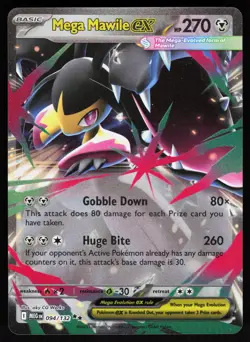 Mega Mawile ex 094/132 Double Rare Mega Evolution Pokemon Holo NM - Image 1