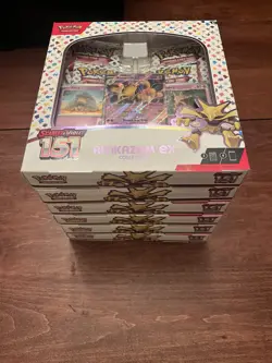 Pokemon 151 Alakazam Ex Collection Box Sealed - New (Lot of 6) - Image 2
