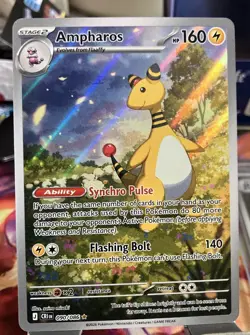 Ampharos 090/086 Illustration Rare Pokemon TCG: Chaos Rising - English NM Fresh - Image 1
