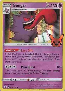 Gengar 057/198 Holo Promo Trick or Trade BOOster Pokemon Holo Near Mint - Image 1