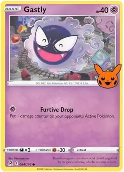 Gastly 064/196 C Trick or Trade BOOster 2023 Pokemon NM/M - Image 1