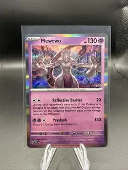 Pokemon Mewtwo 150/165 SV151 Holo Rare Basic EN - Image 1