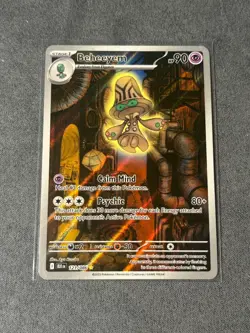 Pokemon Beheeyem 121/086 Sv: Black Bolt Holo Illustration Rare 90 HP 2025 TCG - Image 1