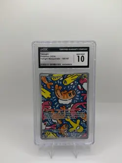Pokemon Tatsugiri 186/167 Sv06: Twilight Masquerade Holo CGC Gem Mint 10 - Image 1