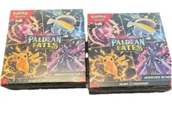 2 Pokemon Scarlet & Violet Paldean Fates Booster Bundle Packs Sealed - Image 1