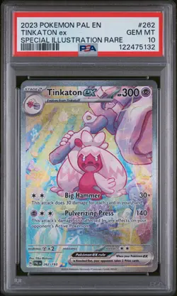 2023 POKEMON PAL EN-PALDEA EVOLVED SPECIAL ILLUSTRATION RARE TINKATON EX PSA 10 - Image 1