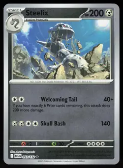 Steelix 093/132 Rare Mega Evolution Pokemon Reverse Holo NM - Image 1