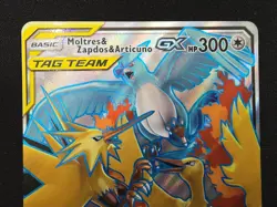 TCG POKEMON MOLTRES & ZAPDOS & ARTICUNO GX 66/68 HIDDEN FATES HOLO SECRET - Image 2