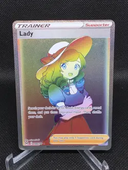 Lady (Rainbow Secret Rare) - 208/196 - SWSH11: Lost Origin - Pokemon TCG - Image 1