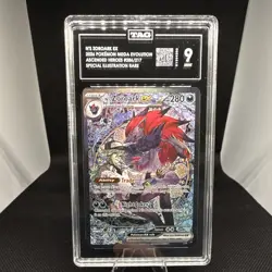 2026 POKEMON ASCENDED HEROES SPECIAL ILLUSTRATION RARE N'S ZOROARK EX TAG 9 - Image 1