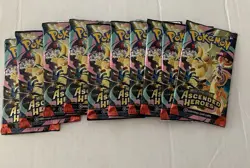 Lot of 10 Pokemon Mega Evolutions Ascended Heroes Sealed Booster Packs! - Image 1