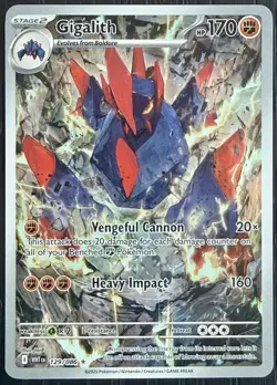 Pokemon Gigalith IR 129/086 White Flare Full Art Illustration Rare Mint - Image 1