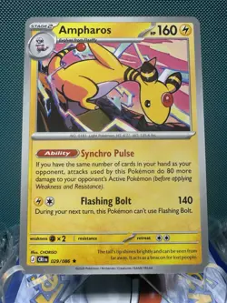 Ampharos #029/086 Non-Holo Rare Deck Exclusives - Pokemon Chaos Rising 2806 - Image 1