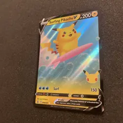 Surfing Pikachu V - 008/025 Ultra Rare Celebrations NM - M Pokemon TCG - Image 3