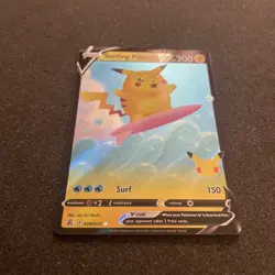 Surfing Pikachu V - 008/025 Ultra Rare Celebrations NM - M Pokemon TCG - Image 4