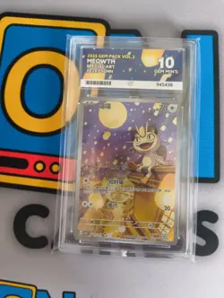 Meowth 02 07/07 | 2025 Gem Pack Vol.3 | ACE Gem Mint 10 | Cbb3c Pokemon - Image 1