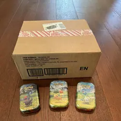 Pokemon TCG Ascended Heroes Mini Tin Sealed Case 40 Tins - Image 1