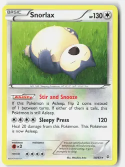Snorlax 58/83 Rare Generations Pokemon Near Mint - Image 1