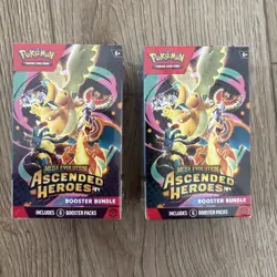 Pokemon Mega Evolution Ascended Heroes Booster Bundle Lot Of 2 IN HAND - Image 1
