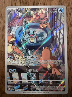 The Pokemon Company Squirtle Sv07: Stellar Crown Illustration Rare Holo 148/142 - Image 1