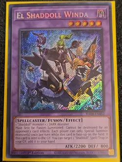 Yu-Gi-Oh! El Shaddoll Winda RA04-EN052 Secret Rare 1st Edition NM - Image 1