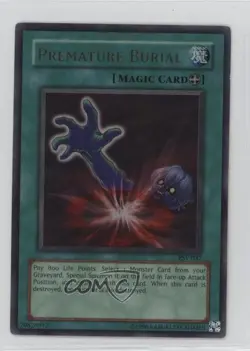 Premature Burial Ultra Rare Unlimited YuGiOh Pharaoh's Servant #PSV-037 2002 - Image 1