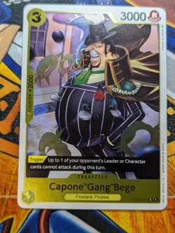 One Piece Card Game CCG TCG Capone"Gang"Bege OP04-100 R - Foil - Image 1