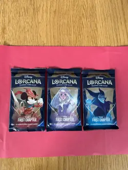 Disney Lorcana The First Chapter Booster Packs. Lot 3 Factory Sealed Art Set! - Image 1