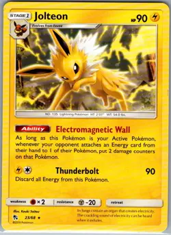 Jolteon 23/68 Non Holo Hidden Fates - Pokemon Card - NM - Image 1