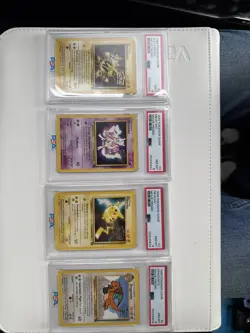All 4 Pokemon Movie Promo Cards 1999 Electabuzz Mewtwo Pikachu Dragonite PSA - Image 1