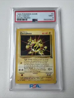 All 4 Pokemon Movie Promo Cards 1999 Electabuzz Mewtwo Pikachu Dragonite PSA - Image 3