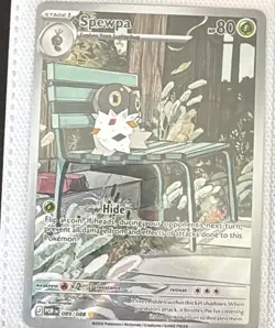 Spewpa 089/088 IR Holo NM Pokemon Card ME03 Perfect Order - Image 1