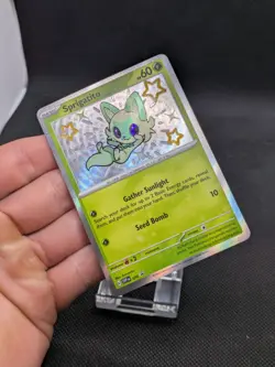 Pokemon Sprigatito SVP076 Paldean Fates Holo Rare Promo Pokemon Card NM - Image 2